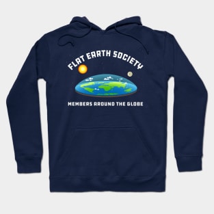 Flat Earth Society - Members Around the Globe Hoodie